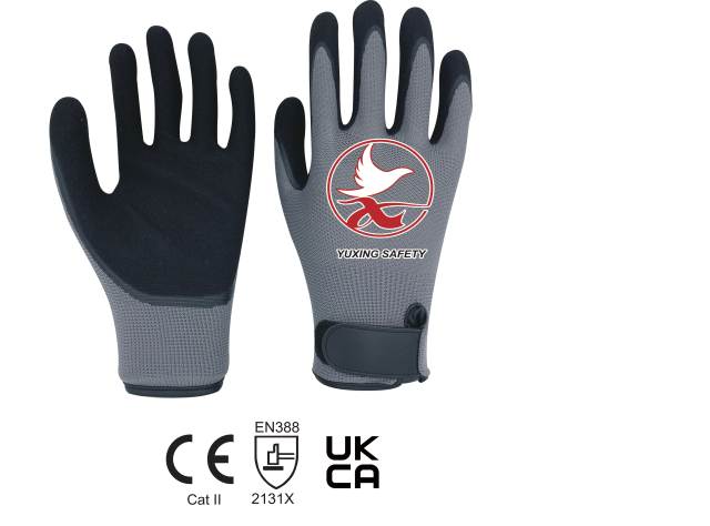 13 gauge nylon liner with latex sandy palm coating