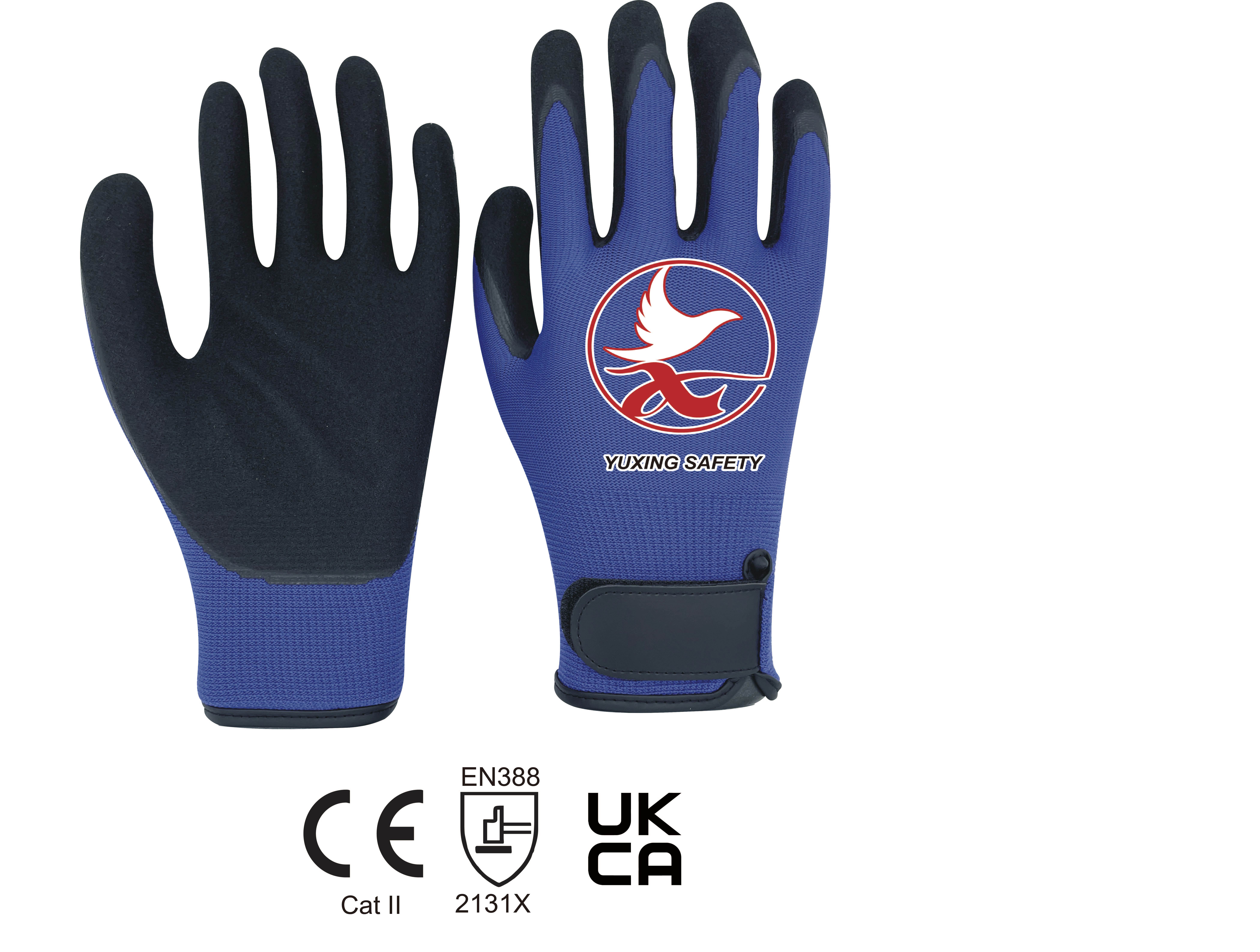 13 gauge nylon liner with latex sandy palm coating