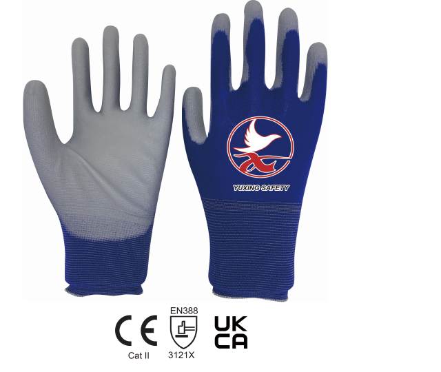 18 gauge nylon liner with PU palm coating