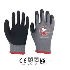 13 gauge polyester+10 gauge acrylic liner with nitrile sandy palm coating