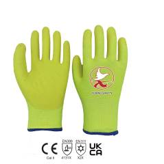 15 gauge polyester+10 gauge acrylic liner with Nitrile sandy palm coating