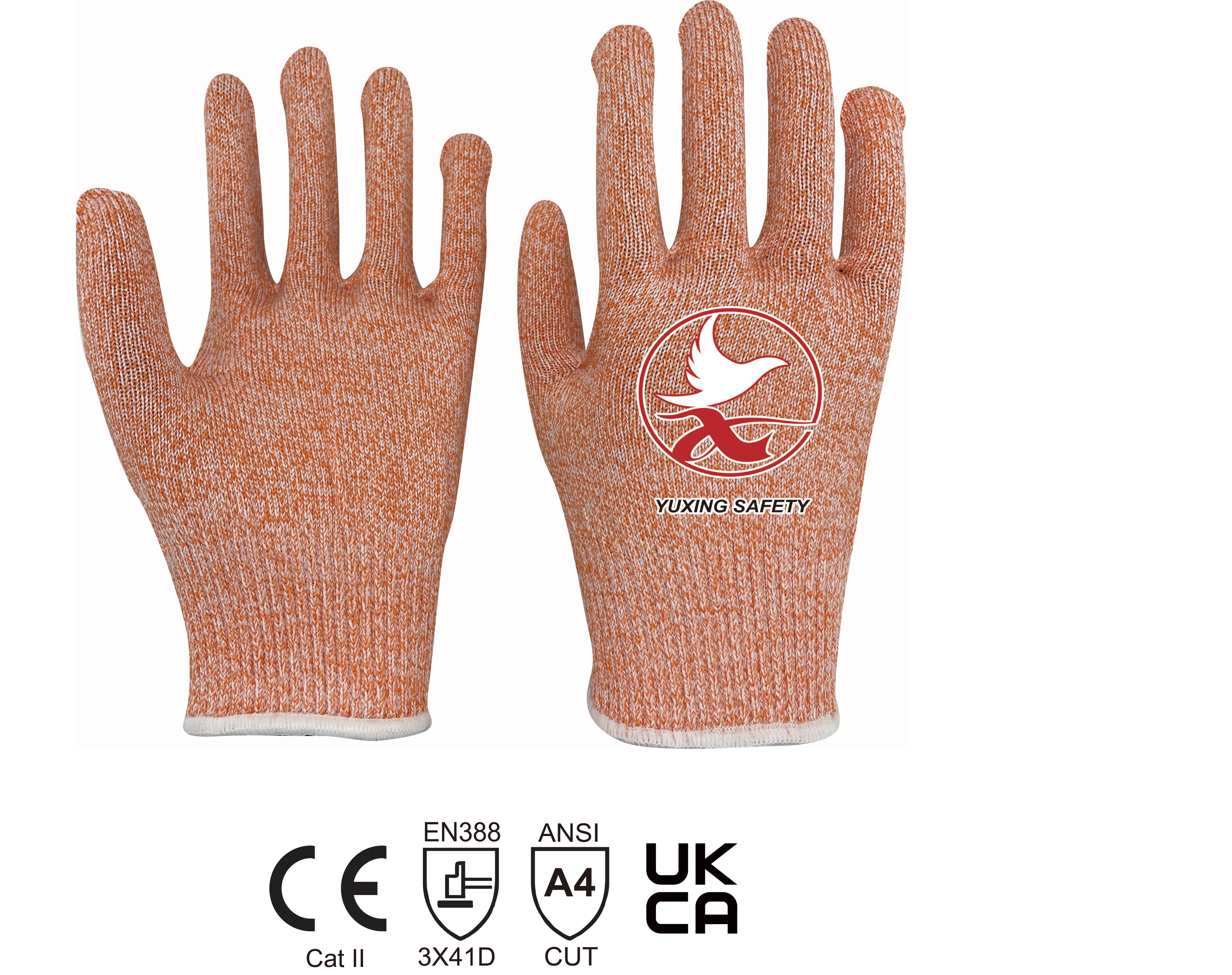 13 gauge HPPE+STEEL anti cut D life gloves