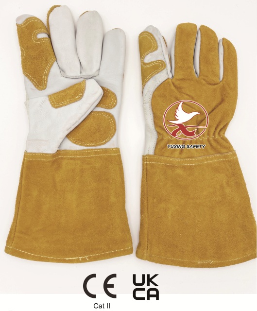 Cow leather gloves+ KEVLAR SPREADS