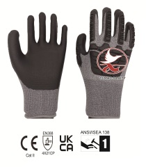 13 gauge Nylon+polyester liner with nitrile foam+TPE on the back