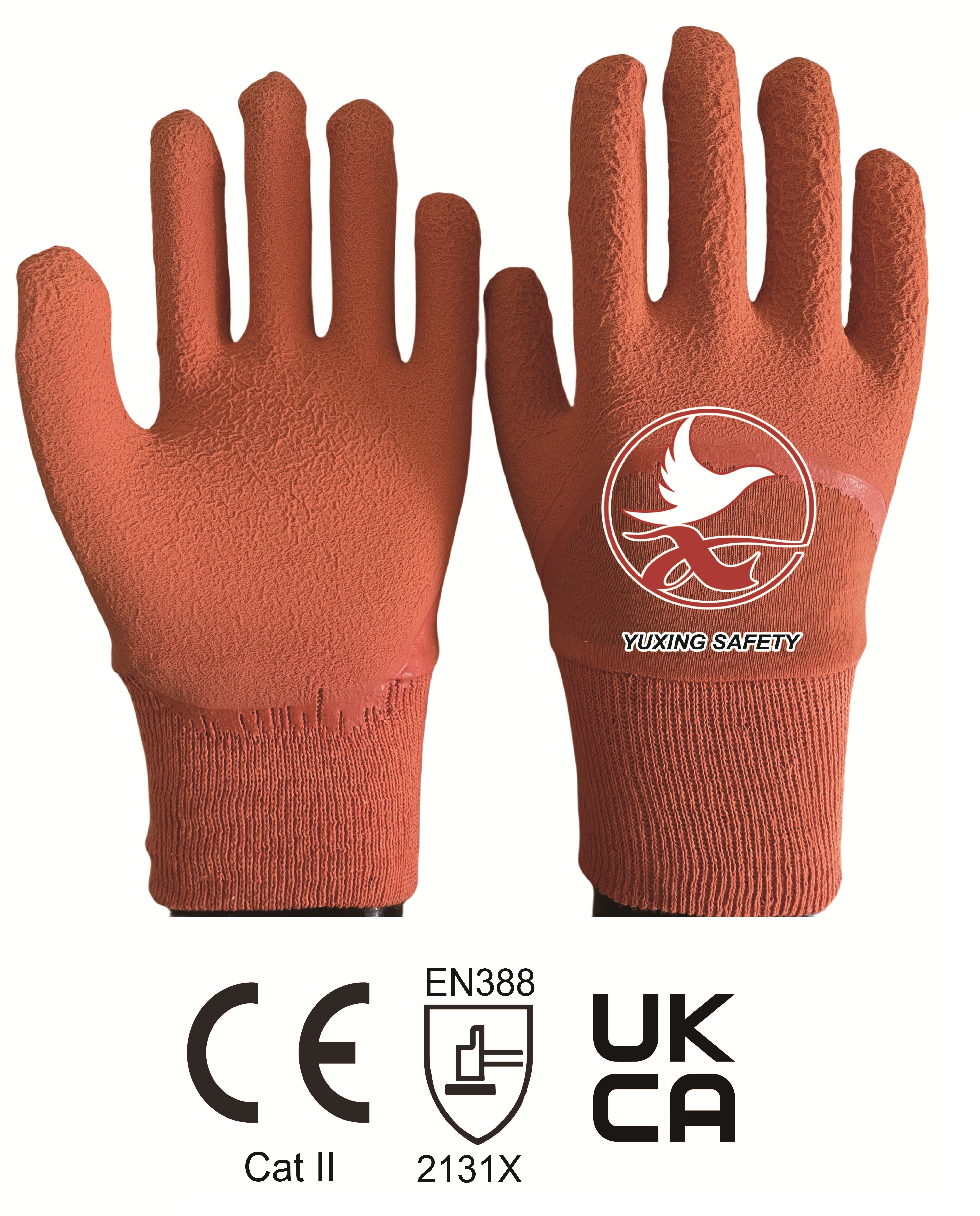 Interlock liner with LATEX crinkle 3/4 coating