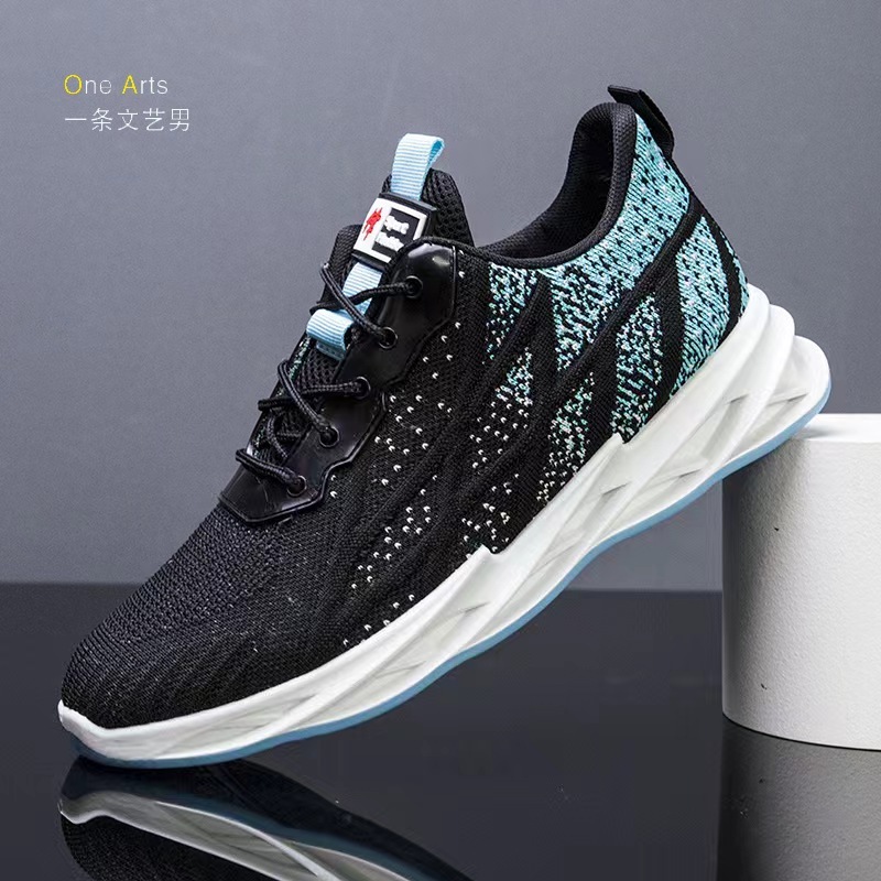 Cross-Border Men's shoes Spring and Autumn new sports shoes fashion casual men's shoes comfortable breathable running shoes