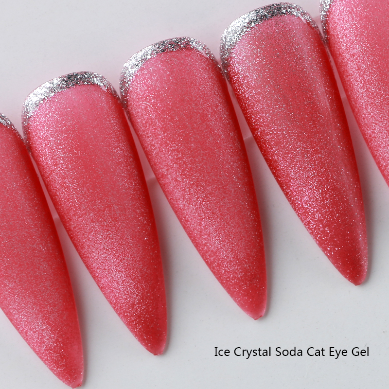 OEM Nail Art Ice Crystal Soda Cat Eye Gel Polish