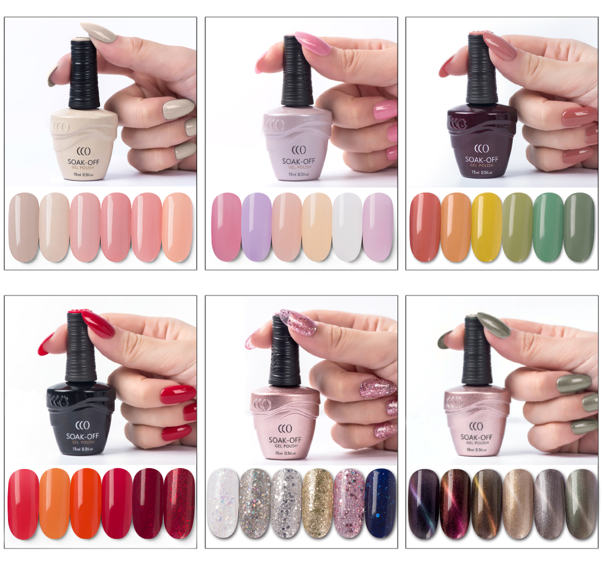 CCO color gel polish 120 colors collection 15ml