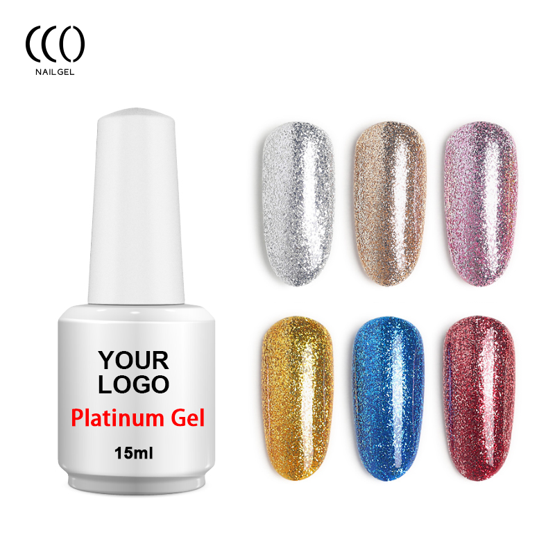 OEM Gel Nail Polish Art Designs Platinum Gel