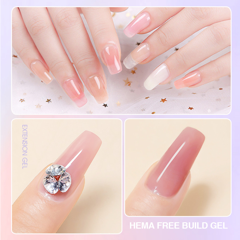 Gel Nails Hema Free Natural Uv Extension Gel