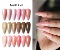 Popular Nail Gel Art Designs Nude Gel Polish
