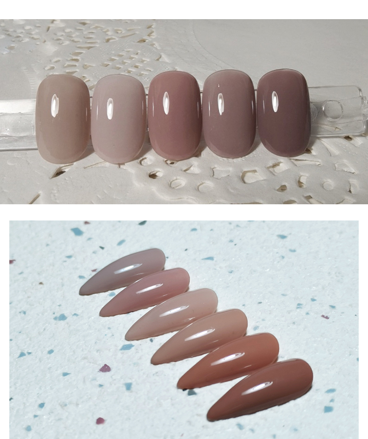 Popular Nail Gel Art Designs Nude Gel Polish