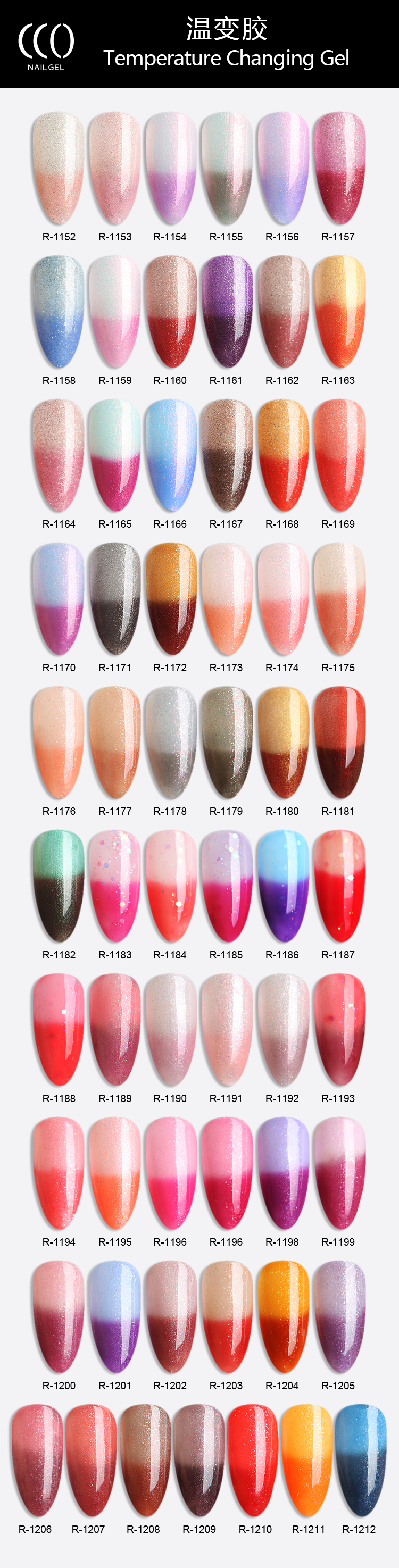 Hot Sale Nail Art Gel Polish Thermal Gel