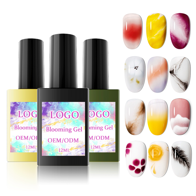 Private Label Gel Nail Polish Art Designs Blooming Gel