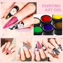 Nail Painting Gel High Pigment One Coat And Perfect Cover Nail Art Color Gel Polish