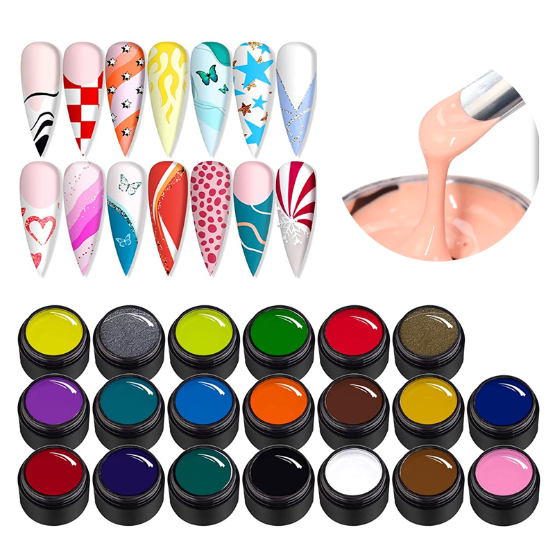 Nail Gel Painting UV LED Curable Soak Off Gel Polish Nail Art Design Gel