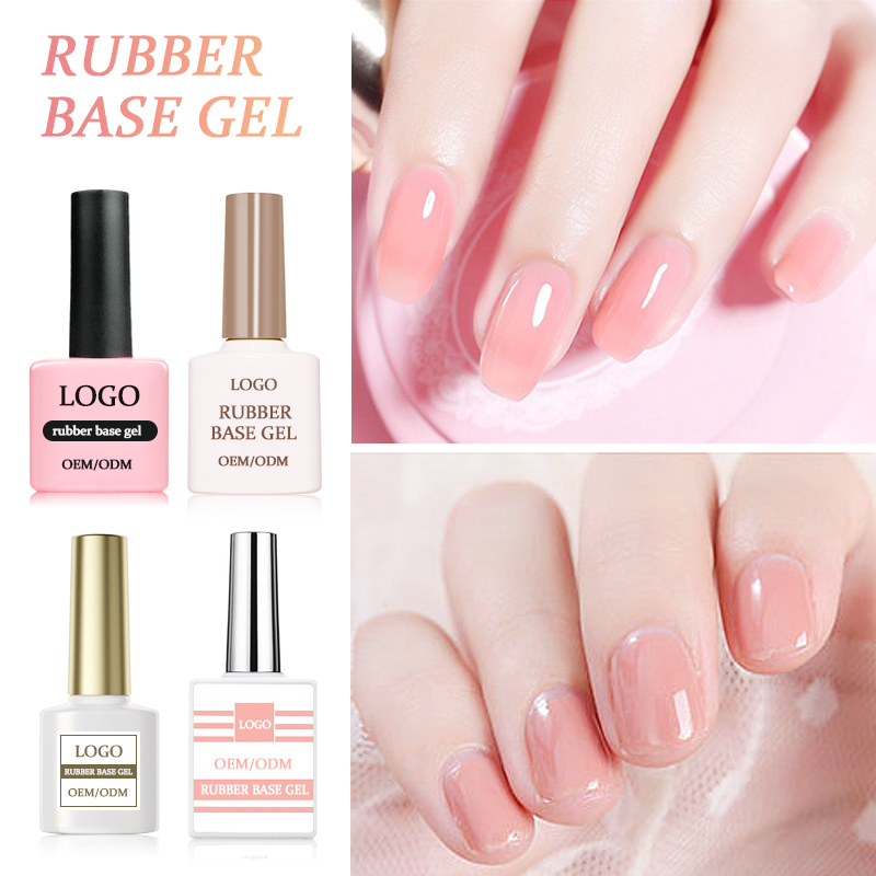 Custom Logo Gel Polish 2-In-1 Rubber Base Gel for Nails