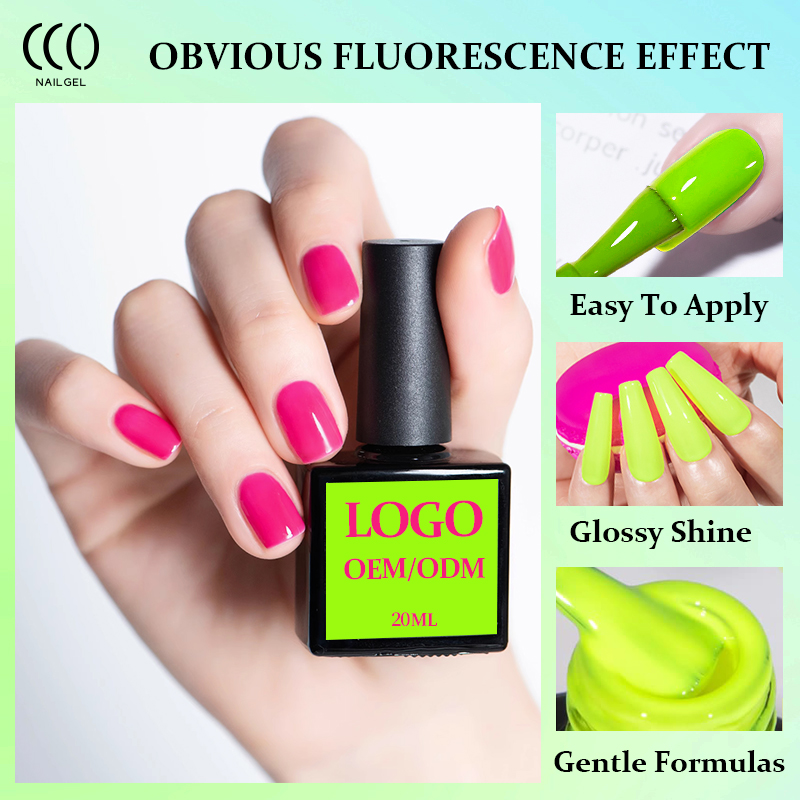 Private Label UV Easy Soak-off Gel Nail Polish Neon Gel