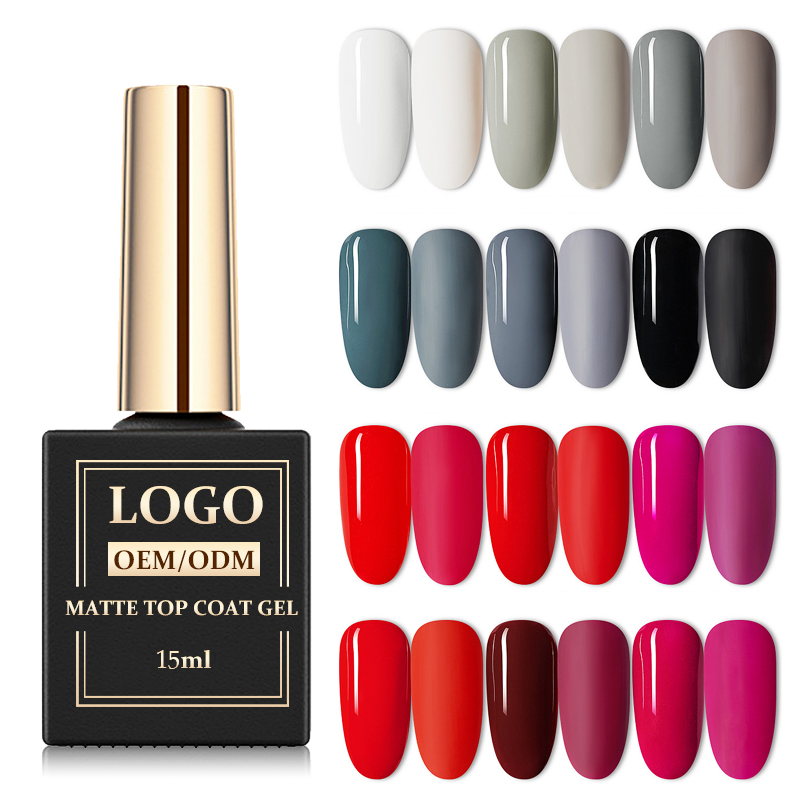 Matte Top Coat Gel Nail Polish Soak Off Salon DIY Gel Nail