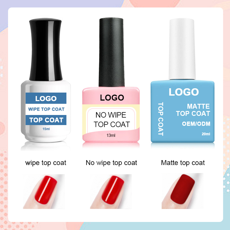 Wipe Nail Top Coat UV LED Top Coat Soak Off Gel Nail