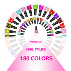 Color Nail Polish Glossy and Trendy for Nail Art Manicure Salon