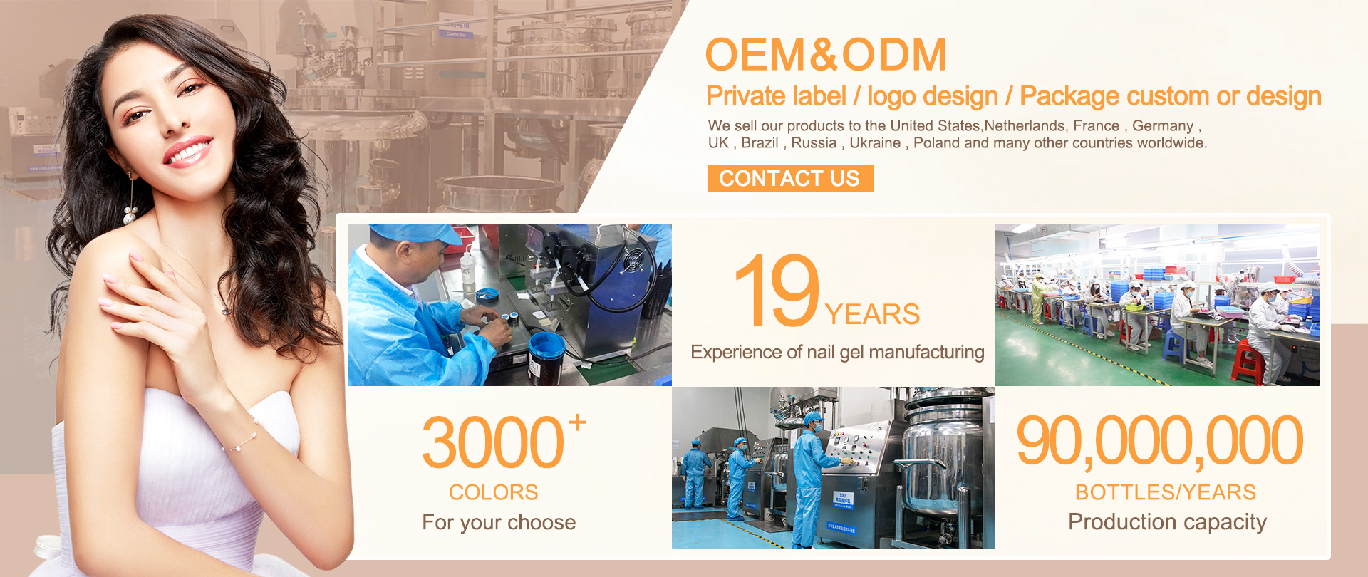 Hema Free TPO FREE HPMA free healthy gel polish.  Private label, package custom and design