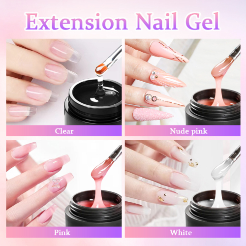 Polish Nail Salon Designs Uv Gel Extension In Jar