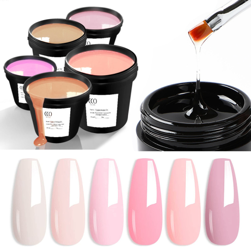 Polish Nail Salon Designs Uv Gel Extension In Jar