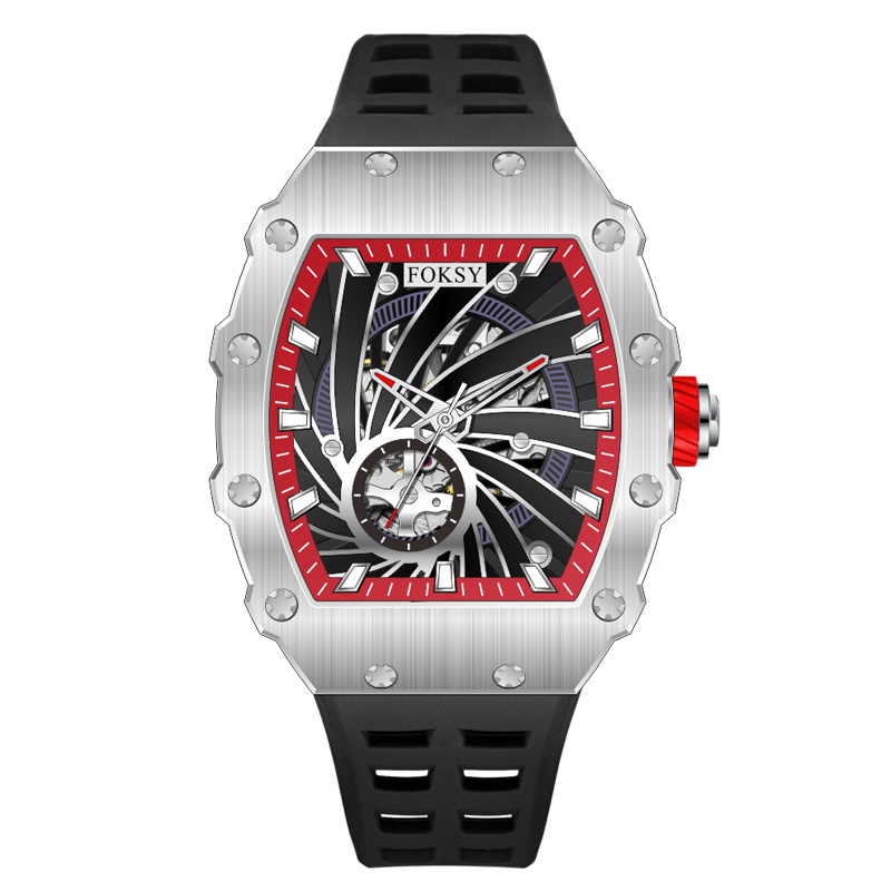 Custom Logo Original Male Automatic Movement Mechanic Hand Mens Wrist Luxury Skeleton Mechanical Watch for Men