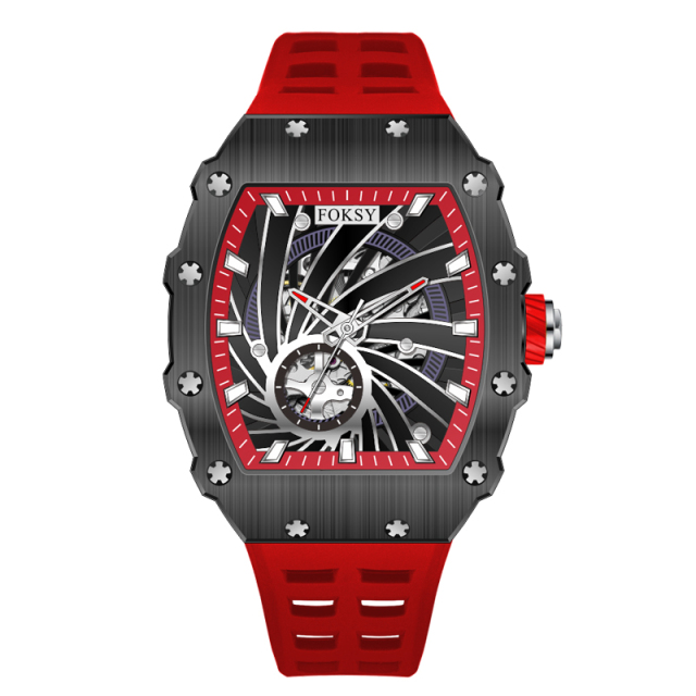 Custom Logo Original Male Automatic Movement Mechanic Hand Mens Wrist Luxury Skeleton Mechanical Watch for Men