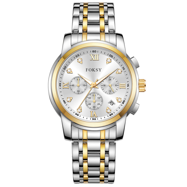 High Quality Luxury Bling Diamond Quartz Men Alloy Fashion Wrist Chronograph Watch Manufacturer Custom Logo New Wrist Analog for Men with Crystal Rhinestone
