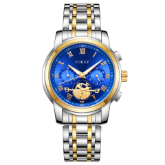OEM ODM High Quality Fashion Custom Logo Alloy Fashion Minimalist Wrist Men Luxury Chronograph Quartz Watch Manufacturer for Men with Calendar Day and Date