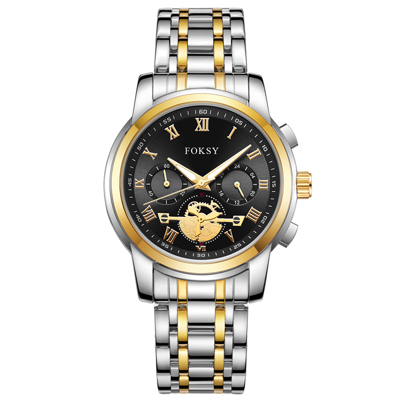 OEM ODM High Quality Fashion Custom Logo Alloy Fashion Minimalist Wrist Men Luxury Chronograph Quartz Watch Manufacturer for Men with Calendar Day and Date