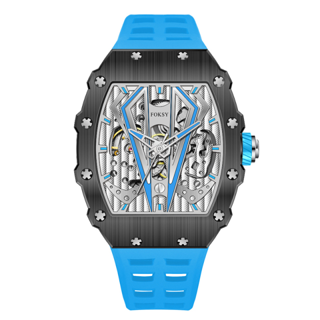 Business OEM Custom Logo Automatic Movement Mechanic Hand Mens Wrist Luxury Skeleton Mechanical Watch Manufacturer for Men