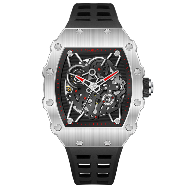 OEM Wholesale Factory Custom Logo Men's Business Stainless Steel Luxury Mechanical Automatic Watch For Men
