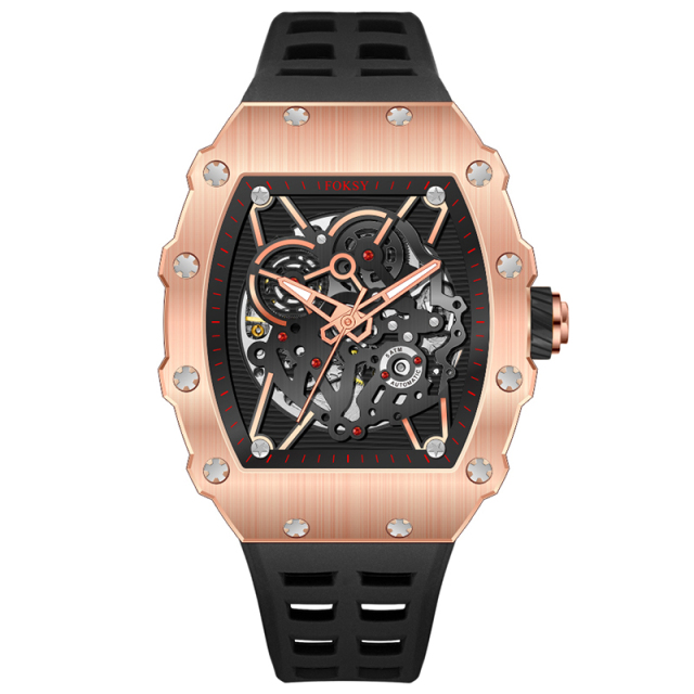 OEM Wholesale Factory Custom Logo Men's Business Stainless Steel Luxury Mechanical Automatic Watch For Men
