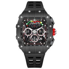 Private Label Fashion Stainless Steel Waterproof OEM ODM Luxury Chronograph Wrist Hand Quartz Watch Custom LOGO for Men