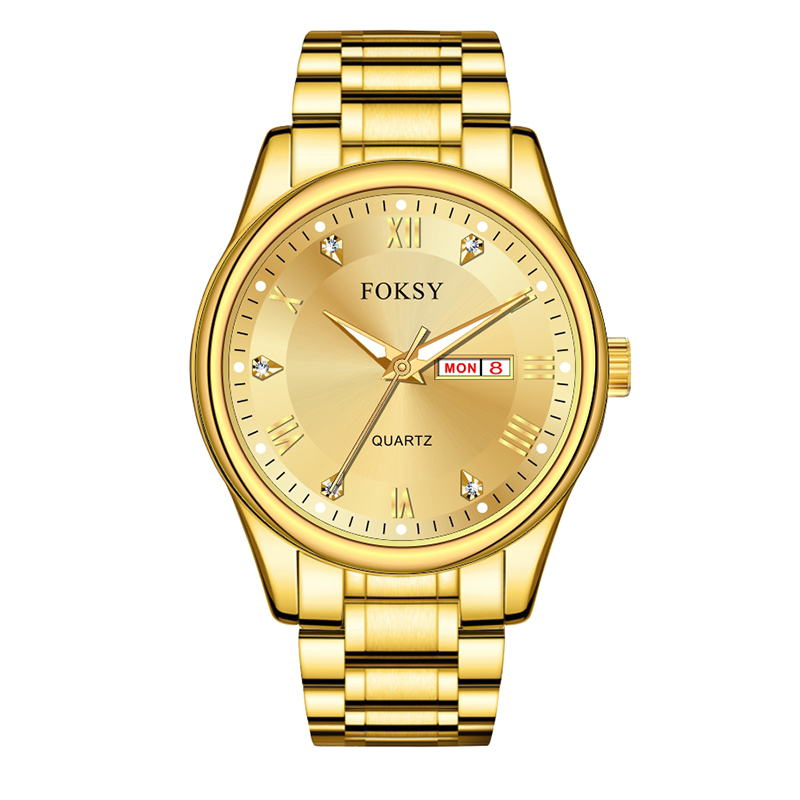 OEM ODM Alloy Custom Brand New Fashion Classic Luxury Wrist White Diamond Colour Private Label Quartz Watch for Men