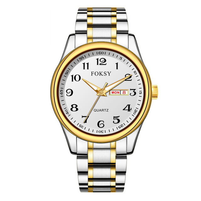 Classic Golden Luxury Wrist High Quality Fashion Style China Original Designer Hand Other Waterproof Solid Gold Watch for Men