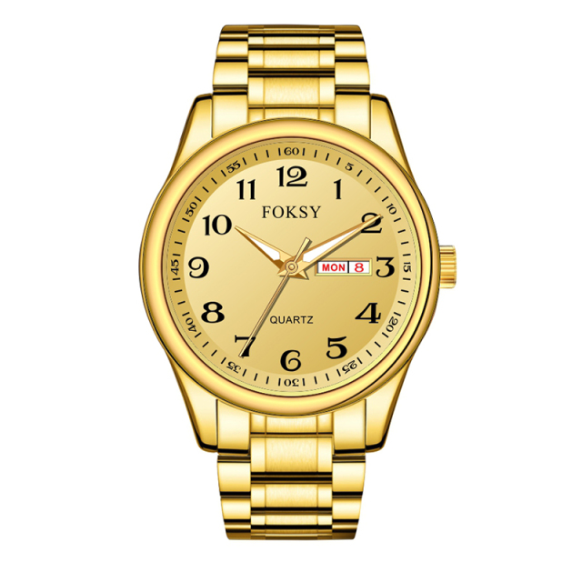 Classic Golden Luxury Wrist High Quality Fashion Style China Original Designer Hand Other Waterproof Solid Gold Watch for Men