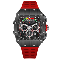 Private Label Fashion Stainless Steel Waterproof OEM ODM Luxury Chronograph Wrist Hand Quartz Watch Custom LOGO for Men
