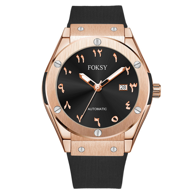Hot Selling New Design Brand Private Label Arabic Numerals Dial Waterproof Luxury Men Watches