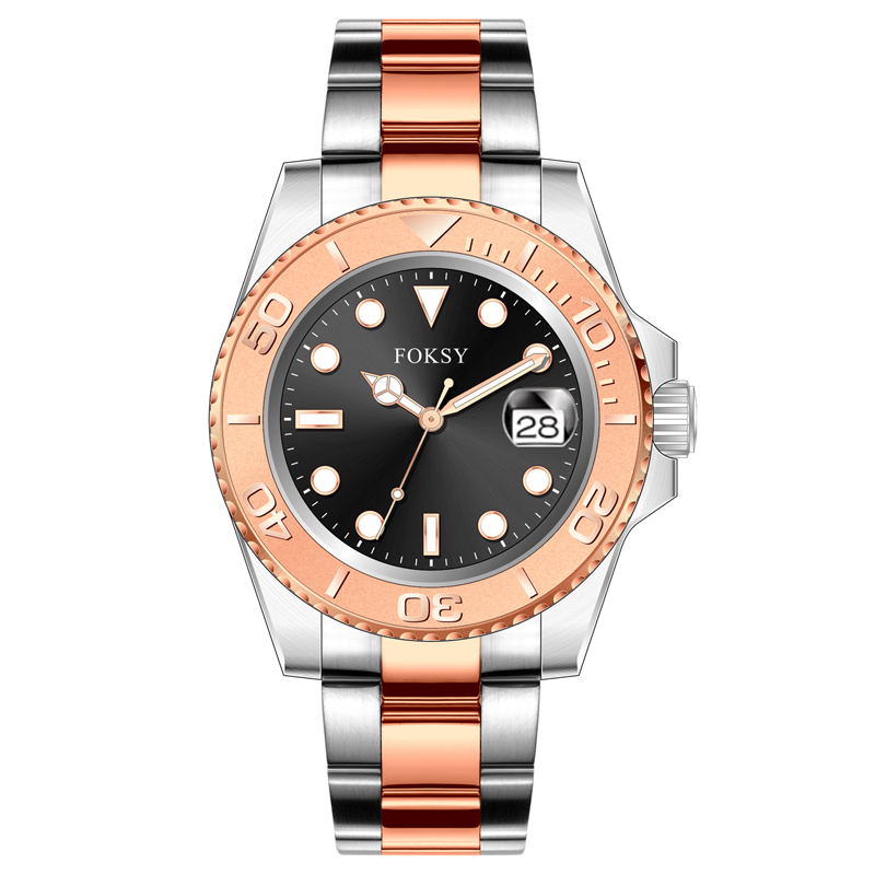 High Quality Stainless Steel Watches Luxury Own Logo Men Wrist Private Label Quartz Watch