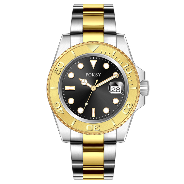 High Quality Stainless Steel Watches Luxury Own Logo Men Wrist Private Label Quartz Watch