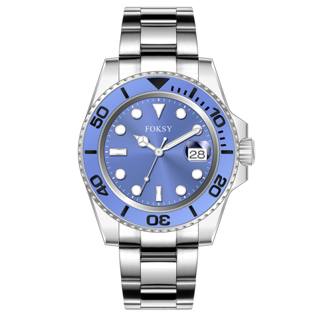 High Quality Stainless Steel Watches Luxury Own Logo Men Wrist Private Label Quartz Watch