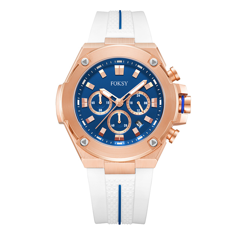 Low MOQ Custom Your Logo 3ATM Waterproof Alloy Silicone Strap Men Quartz Chronograph Men Wrist Luxury Watch