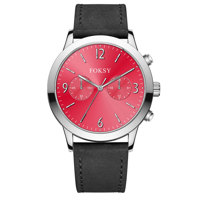 Minimalist Watch Wristwatch Luxury Mesh Strap Custom Logo Multi-function Fashion Alloy Case Leather Strap Men Wristwatch Hand Quartz Watch Chronograph Manufacturer for Men
