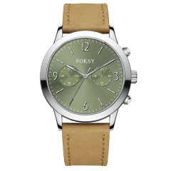 Minimalist Watch Wristwatch Luxury Mesh Strap Custom Logo Multi-function Fashion Alloy Case Leather Strap Men Wristwatch Hand Quartz Watch Chronograph Manufacturer for Men