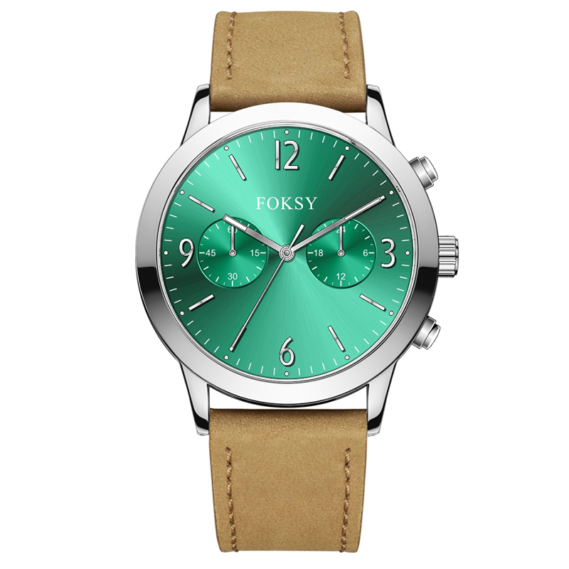 Minimalist Watch Wristwatch Luxury Mesh Strap Custom Logo Multi-function Fashion Alloy Case Leather Strap Men Wristwatch Hand Quartz Watch Chronograph Manufacturer for Men