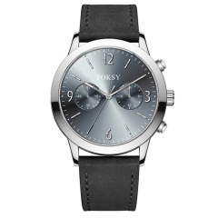 Minimalist Watch Wristwatch Luxury Mesh Strap Custom Logo Multi-function Fashion Alloy Case Leather Strap Men Wristwatch Hand Quartz Watch Chronograph Manufacturer for Men